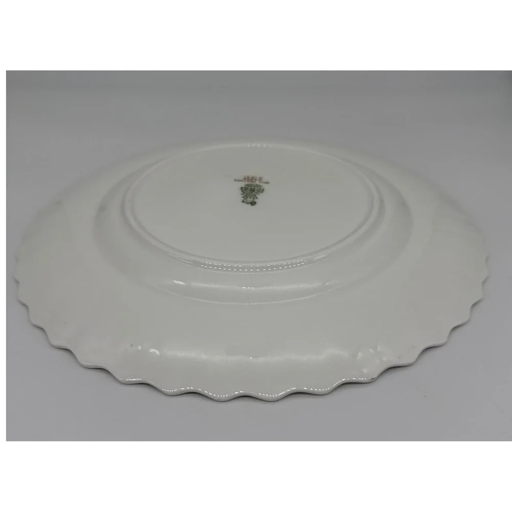 Royal Doulton Bell Heather H4828 Dinner Plate Scalloped Swirl Bone China 10.5